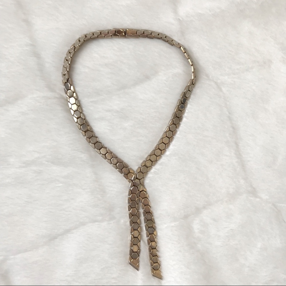 1940’s Vintage Trifari Honeycomb Cravat  Necklace